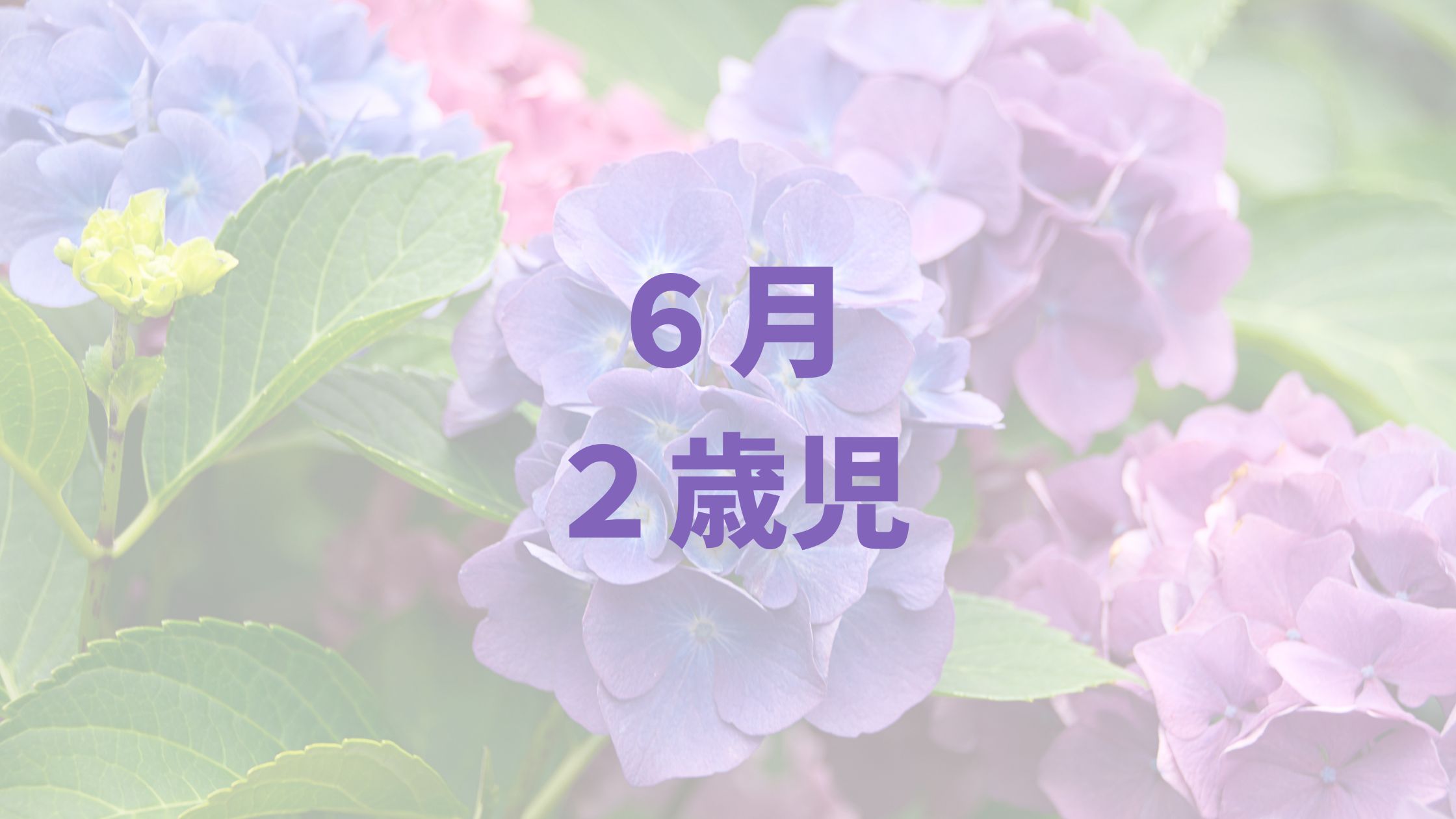 ６月２歳児